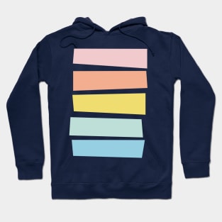 Simple Abstract Shapes in Pastel Colors Hoodie